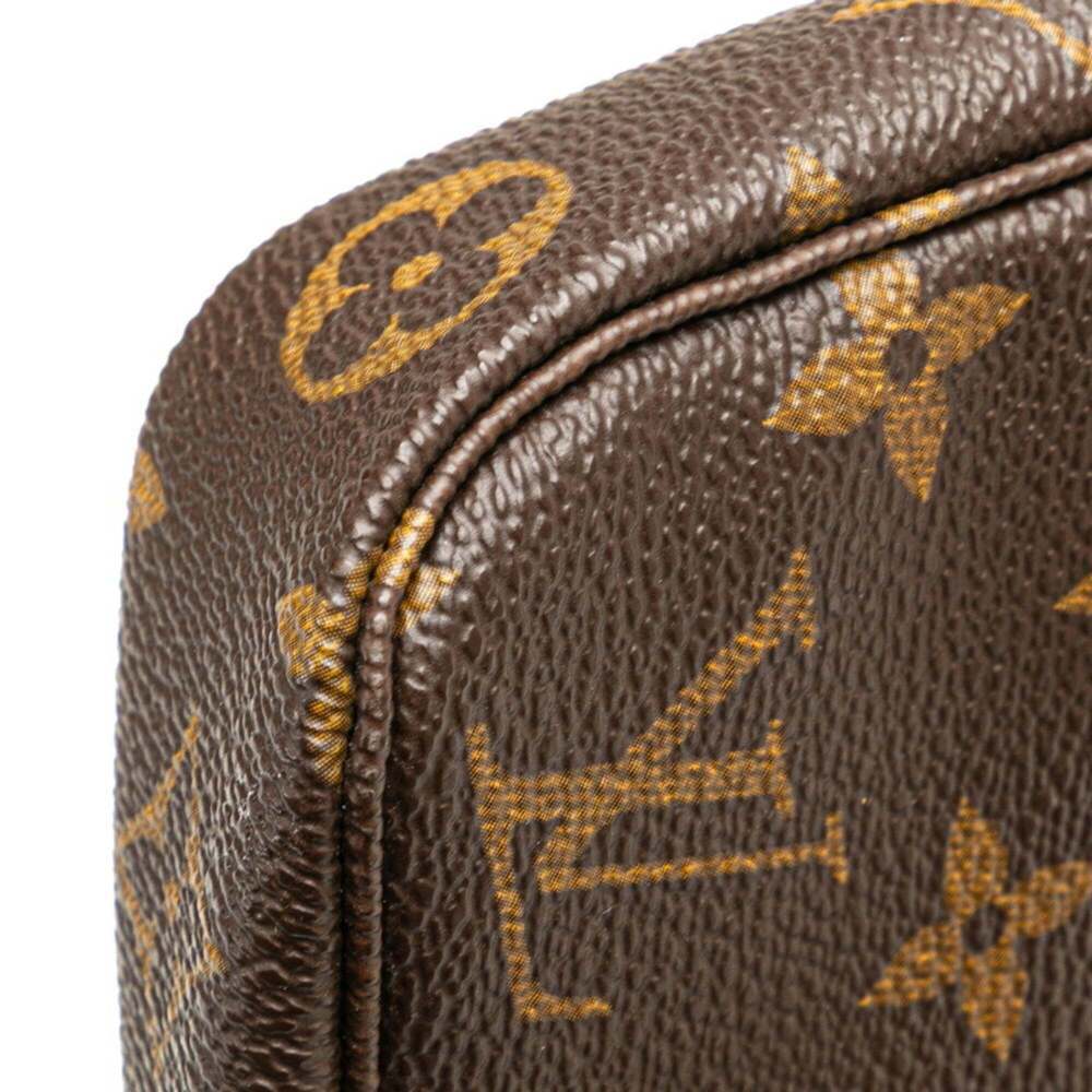 LOUIS VUITTON Brown Monogram Leather Pochette Mini Bag - Picture 4 of 12
